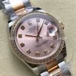 ARF Factory Counterweight Rolex Datejust Oyster 278381RBR-0023 31mm Rose Gold Diamond Bezel RoseDial (3) ARF Factory Counterweight Rolex Datejust 278381RBR-0023 31mm Rose Gold Diamond Bezel Rose Dial