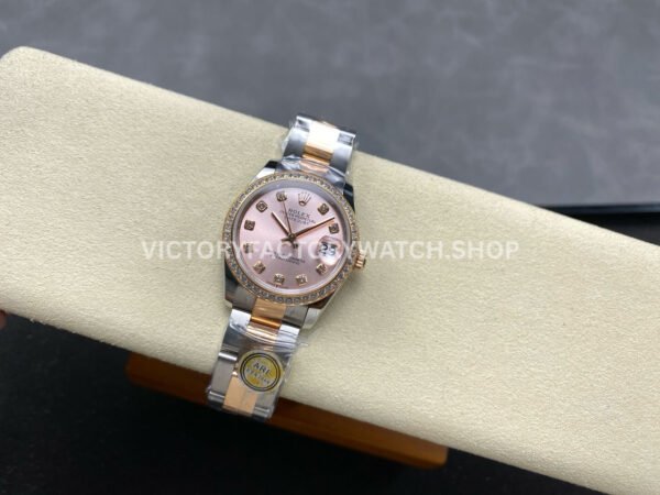 ARF Factory Counterweight Rolex Datejust Oyster 278381RBR-0023 31mm Rose Gold Diamond Bezel RoseDial (6) ARF Factory Counterweight Rolex Datejust 278381RBR-0023 31mm Rose Gold Diamond Bezel Rose Dial