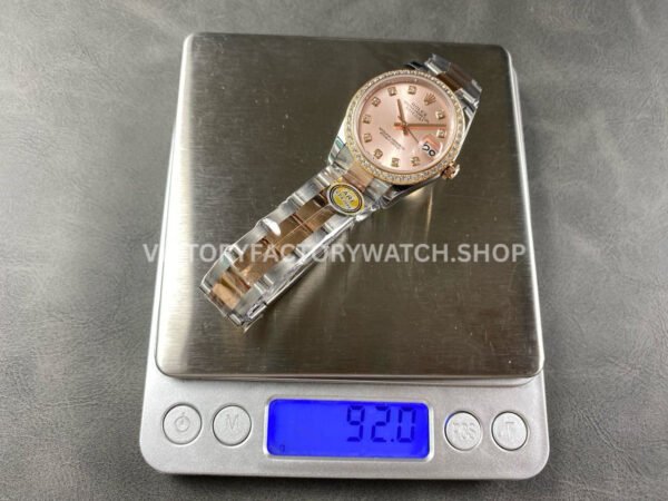ARF Factory Counterweight Rolex Datejust Oyster 278381RBR-0023 31mm Rose Gold Diamond Bezel RoseDial (9) ARF Factory Counterweight Rolex Datejust 278381RBR-0023 31mm Rose Gold Diamond Bezel Rose Dial