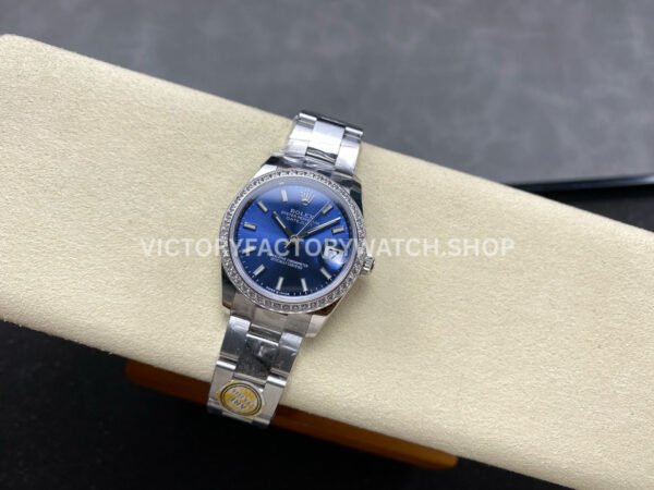 ARF Factory Counterweight Rolex Datejust Oyster 278384RBR 31mm Diamond Bezel Blue Dial (10) ARF Factory Counterweight Rolex Datejust 278384RBR 31mm Diamond Bezel Blue Dial