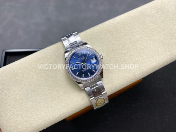 ARF Factory Counterweight Rolex Datejust Oyster 278384RBR 31mm Diamond Bezel Blue Dial (5) ARF Factory Counterweight Rolex Datejust 278384RBR 31mm Diamond Bezel Blue Dial