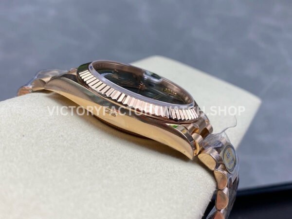 ARF Factory Counterweight Rolex Day-Date 228235-0025 40mm Full Rose Gold Roman Numerals Olive Green Dial