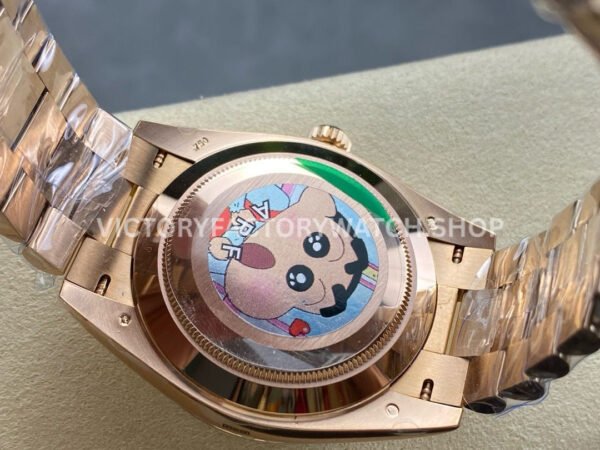 ARF Factory Counterweight Rolex Day-Date 228235-0025 40mm Full Rose Gold Roman Numerals Olive Green Dial