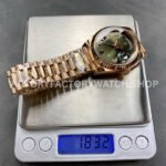 ARF Factory Counterweight Rolex Day-Date 228235-0025 40mm Full Rose Gold Roman Numerals Olive Green Dial