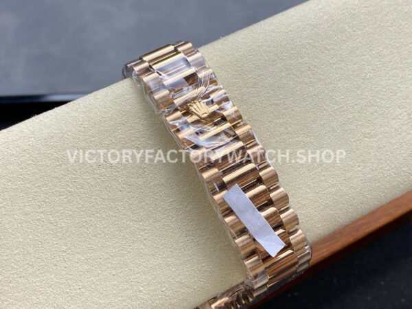 ARF Factory Counterweight Rolex Day-Date 228235-0025 40mm Full Rose Gold Roman Numerals Olive Green Dial