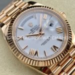 ARF Factory Counterweight Rolex Day-Date 228235-0032 40mm Full Rose Gold Roman Numerals White Dial (1 (3) ARF Factory Counterweight Rolex Day-Date 228235-0032 40mm Full Rose Gold Roman Numerals White Dial