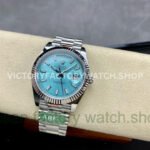 ARF Factory Counterweight Rolex Day-Date 228236-0018 40mm Platinum Ice Blue Dial