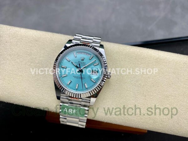 ARF Factory Counterweight Rolex Day-Date 228236-0018 40mm Platinum Ice Blue Dial