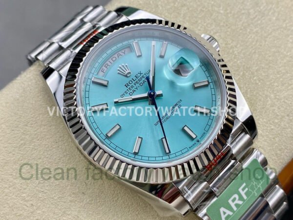 ARF Factory Counterweight Rolex Day-Date 228236-0018 40mm Platinum Ice Blue Dial