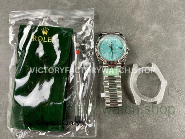 ARF Factory Counterweight Rolex Day-Date 228236-0018 40mm Platinum Ice Blue Dial