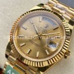 ARF Factory Counterweight Rolex Day-Date 228238-0003 40mm Full Yellow Gold Champagne Dial (2) ARF Factory Counterweight Rolex Day-Date 228238-0003 40mm Full Yellow Gold Champagne Dial