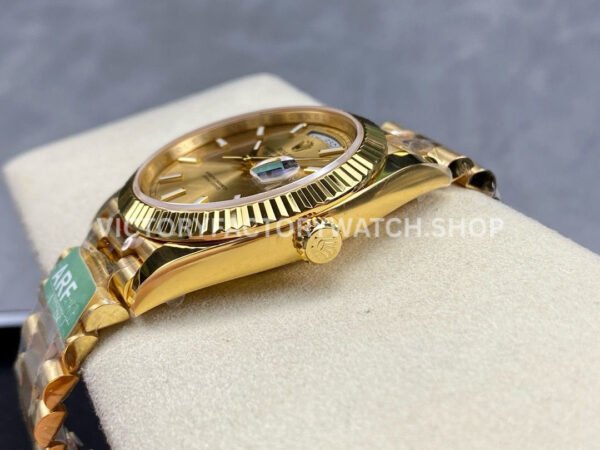 ARF Factory Counterweight Rolex Day-Date 228238-0003 40mm Full Yellow Gold Champagne Dial (8) ARF Factory Counterweight Rolex Day-Date 228238-0003 40mm Full Yellow Gold Champagne Dial