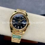 ARF Factory Counterweight Rolex Day-Date 228238-0004 40mm Full Yellow Gold Diamond Baguette Black (7) ARF Factory Counterweight Rolex Day-Date 228238-0004 40mm Full Yellow Gold Diamond Baguette Black Dial