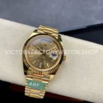 ARF Factory Counterweight Rolex Day-Date 228238-0005 40mm Full Yellow Gold Diamond Baguette C (7) ARF Factory Counterweight Rolex Day-Date 228238-0005 40mm Full Yellow Gold Diamond Baguette Champagne Dial