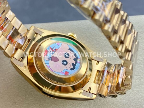 ARF Factory Counterweight Rolex Day-Date 228238-0061 40mm Full Yellow Gold Roman Numerals Green Dia (8) ARF Factory Counterweight Rolex Day-Date 228238-0061 40mm Full Yellow Gold Roman Numerals Green Dial