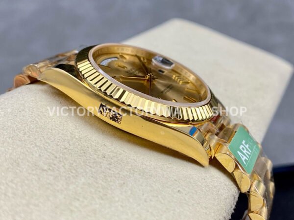 ARF Factory Counterweight Rolex Day-Date 228238 40mm Full Yellow Gold Roman Numerals Gold Dial