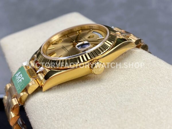 ARF Factory Counterweight Rolex Day-Date 228238 40mm Full Yellow Gold Roman Numerals Gold Dial
