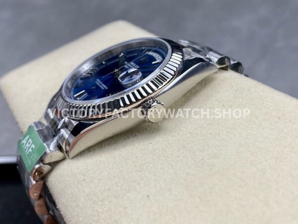ARF Factory Counterweight Rolex Day-Date 228239-0007 White Gold Roman Numerals Blue Dial (5) ARF Factory Counterweight Rolex Day-Date 228239-0007 40mm White Gold Roman Numerals Blue Dial