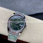 ARF Factory Counterweight Rolex Day-Date 228239-0033 40mm White Gold Roman Numerals Olive Green Dial (2) ARF Factory Counterweight Rolex Day-Date 228239-0033 40mm White Gold Roman Numerals Olive Green Dial