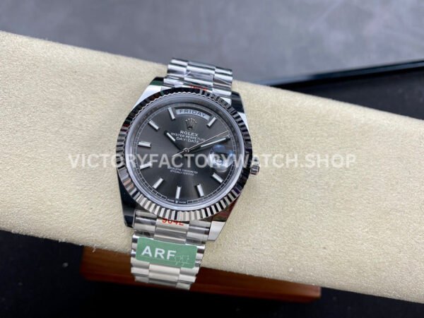 ARF Factory Counterweight Rolex Day-Date 228239-0060 40mm White Gold Grey Dial