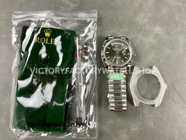 ARF Factory Counterweight Rolex Day-Date 228239-0060 40mm White Gold Grey Dial