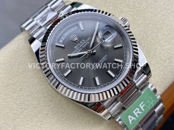 ARF Factory Counterweight Rolex Day-Date 228239-0060 40mm White Gold Grey Dial