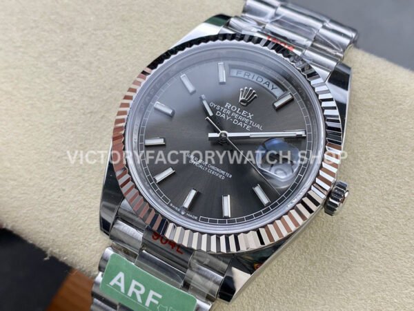 ARF Factory Counterweight Rolex Day-Date 228239-0060 40mm White Gold Grey Dial