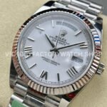 ARF Factory Counterweight Rolex Day-Date 228239 40mm White Gold Roman Numerals White Dial (5) ARF Factory Counterweight Rolex Day-Date 228239 40mm White Gold Roman Numerals White Dial