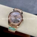 ARF Factory Counterweight Rolex Day-Date 228245-0001 40mm Full Rose Gold Roman Numerals Pink Dial (4) ARF Factory Counterweight Rolex Day-Date 228245-0001 40mm Full Rose Gold Roman Numerals Pink Dial