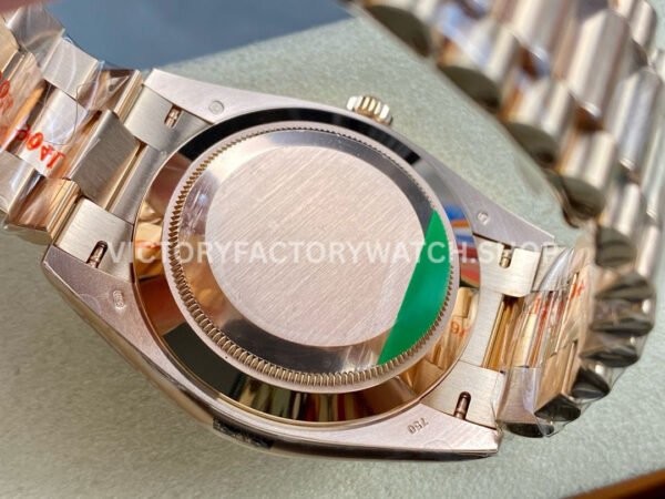 ARF Factory Counterweight Rolex Day-Date 228245-0001 40mm Full Rose Gold Roman Numerals Pink Dial (5) ARF Factory Counterweight Rolex Day-Date 228245-0001 40mm Full Rose Gold Roman Numerals Pink Dial