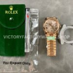 ARF Factory Counterweight Rolex Day-Date 228245-0001 40mm Full Rose Gold Roman Numerals Pink Dial (8) ARF Factory Counterweight Rolex Day-Date 228245-0001 40mm Full Rose Gold Roman Numerals Pink Dial