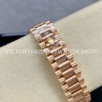 ARF Factory Counterweight Rolex Day-Date 228245-0001 40mm Full Rose Gold Roman Numerals Pink Dial (9) ARF Factory Counterweight Rolex Day-Date 228245-0001 40mm Full Rose Gold Roman Numerals Pink Dial