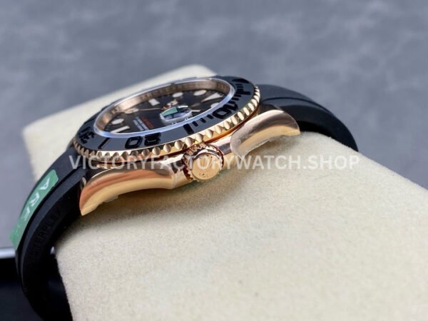 ARF Factory Counterweight Rolex Yacht-Master 126655 40mm Rose Gold Oysterflex Black Dial (4) ARF Factory Counterweight Rolex Yacht-Master 126655 40mm Rose Gold Oysterflex Black Dial