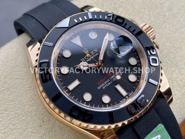 ARF Factory Counterweight Rolex Yacht-Master 126655 40mm Rose Gold Oysterflex Black Dial (5) ARF Factory Counterweight Rolex Yacht-Master 126655 40mm Rose Gold Oysterflex Black Dial