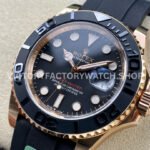 ARF Factory Counterweight Rolex Yacht-Master 126655 40mm Rose Gold Oysterflex Black Dial (6) ARF Factory Counterweight Rolex Yacht-Master 126655 40mm Rose Gold Oysterflex Black Dial