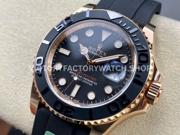 ARF Factory Counterweight Rolex Yacht-Master 126655 40mm Rose Gold Oysterflex Black Dial (6) ARF Factory Counterweight Rolex Yacht-Master 126655 40mm Rose Gold Oysterflex Black Dial