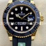 ARF Factory Counterweight Rolex Yacht-Master 226658 42mm Yellow Gold Oysterflex Black Dial (6) Rolex Yacht-Master 226658 super clone