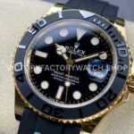ARF Factory Counterweight Rolex Yacht-Master 226658 42mm Yellow Gold Oysterflex Black Dial (8) ARF Factory Counterweight Rolex Yacht-Master 226658 42mm Yellow Gold Oysterflex Black Dial