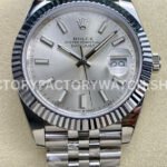 ARF Factory Rolex Datejust 126334-0004 41mm Steel Silver Dial Jubilee (6) Rolex Datejust 126334-0004 replica stainless steel