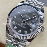 ARF Factory Rolex Datejust 126334-0006 41mm Steel Grey Diamond Grey Dial Jubilee (6) ARF Factory Rolex Datejust 126334-0006 41mm Steel Grey Diamond Grey Dial Jubilee