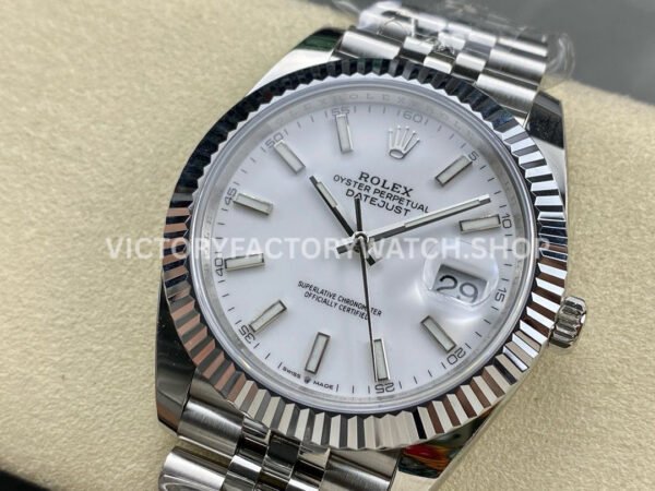 ARF Factory Rolex Datejust 126334-0010 41mm Steel White Dial Jubilee (6) ARF Factory Rolex Datejust 126334-0010 41mm Steel White Dial Jubilee