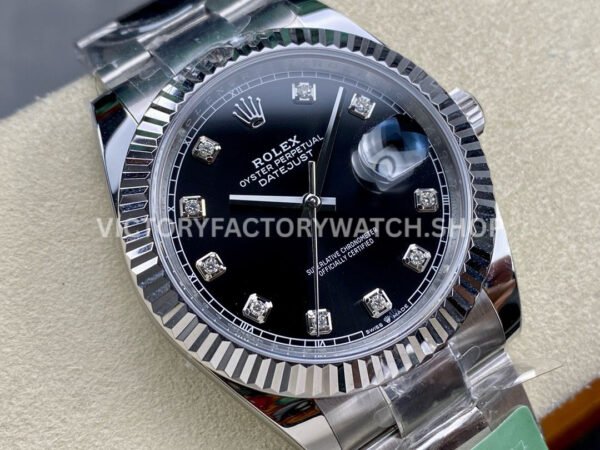 ARF Factory Rolex Datejust 126334-0011 41mm Steel Diamond Black Dial