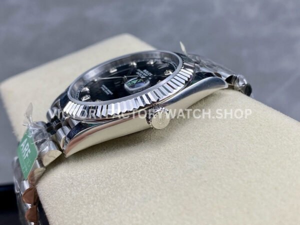 ARF Factory Rolex Datejust 126334-0012 41mm Steel Diamond Black Dial Jubilee (6) ARF Factory Rolex Datejust 126334-0012 41mm Steel Diamond Black Dial Jubilee