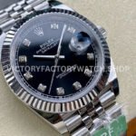 ARF Factory Rolex Datejust 126334-0012 41mm Steel Diamond Black Dial Jubilee (7) ARF Factory Rolex Datejust 126334-0012 41mm Steel Diamond Black Dial Jubilee