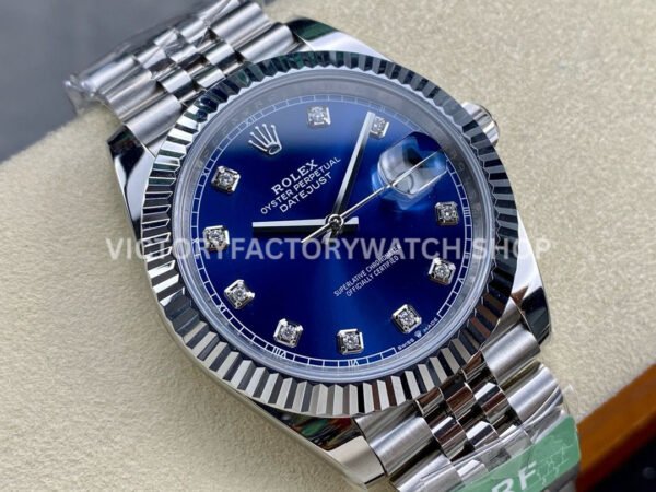 ARF Factory Rolex Datejust 126334-0016 41mm Steel Diamond Blue Dial Jubilee