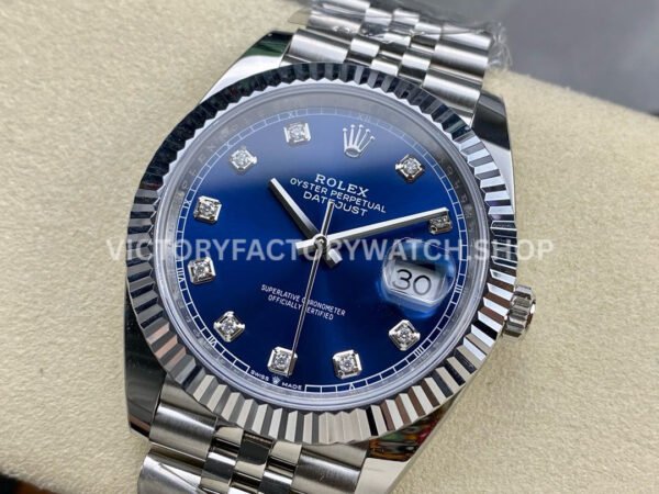 ARF Factory Rolex Datejust 126334-0016 41mm Steel Diamond Blue Dial Jubilee