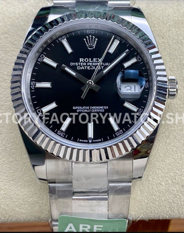 datejust 41 black dial arf
