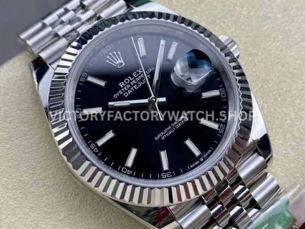 ARF Factory Rolex Datejust 126334-0018 41mm Steel Black Dial Jubilee