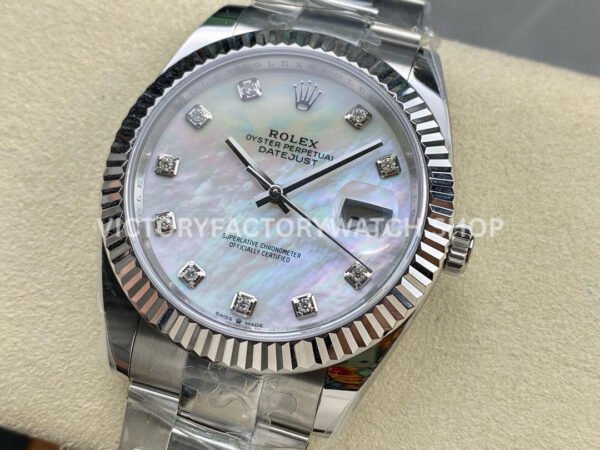 ARF Factory Rolex Datejust 126334-0019 41mm Steel Mother of pearl Diamond Dial