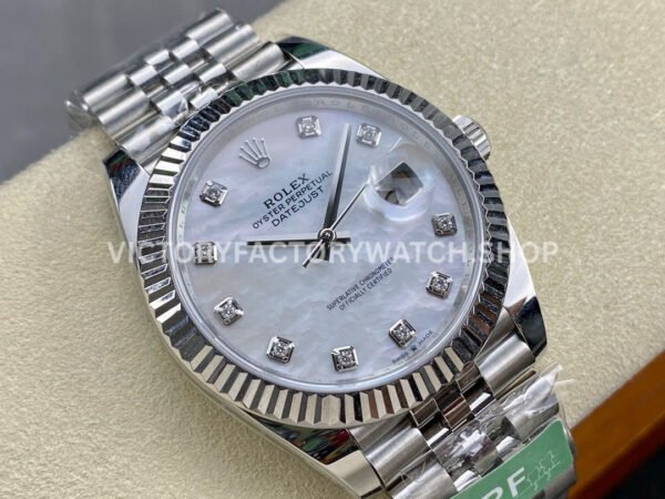 ARF Factory Rolex Datejust 126334-0020 41mm Steel Mother of pearl Diamond Dial Jubilee (6) ARF Factory Rolex Datejust 126334-0020 41mm Steel Mother of pearl Diamond Dial Jubilee